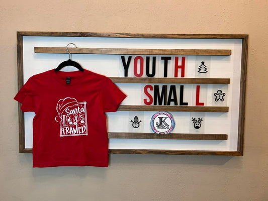 Santa I was Framed Youth Small