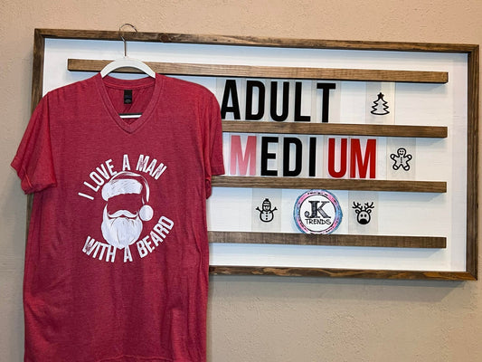 I love a Man with a Beard Adult Medium