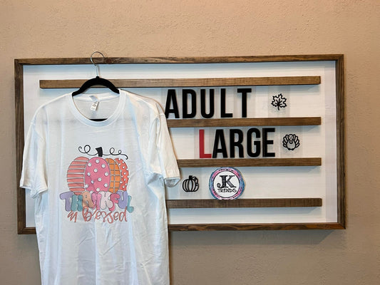 Thankful Blessed Adult Large