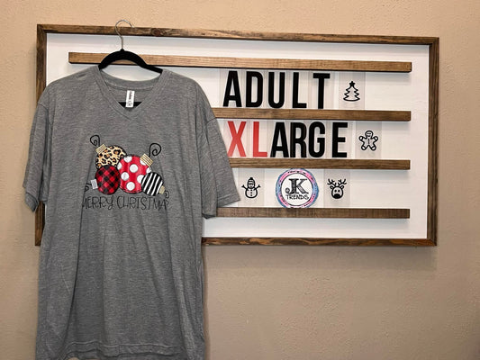 Merry Christmas Ornaments Adult X-Large