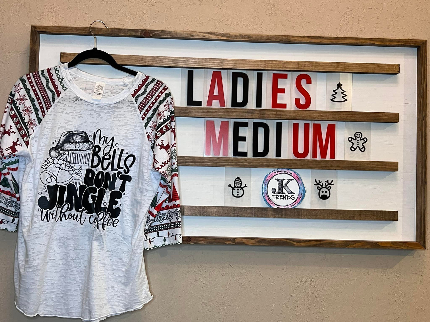 My Bells Don't Jingle without Coffee Adult Medium