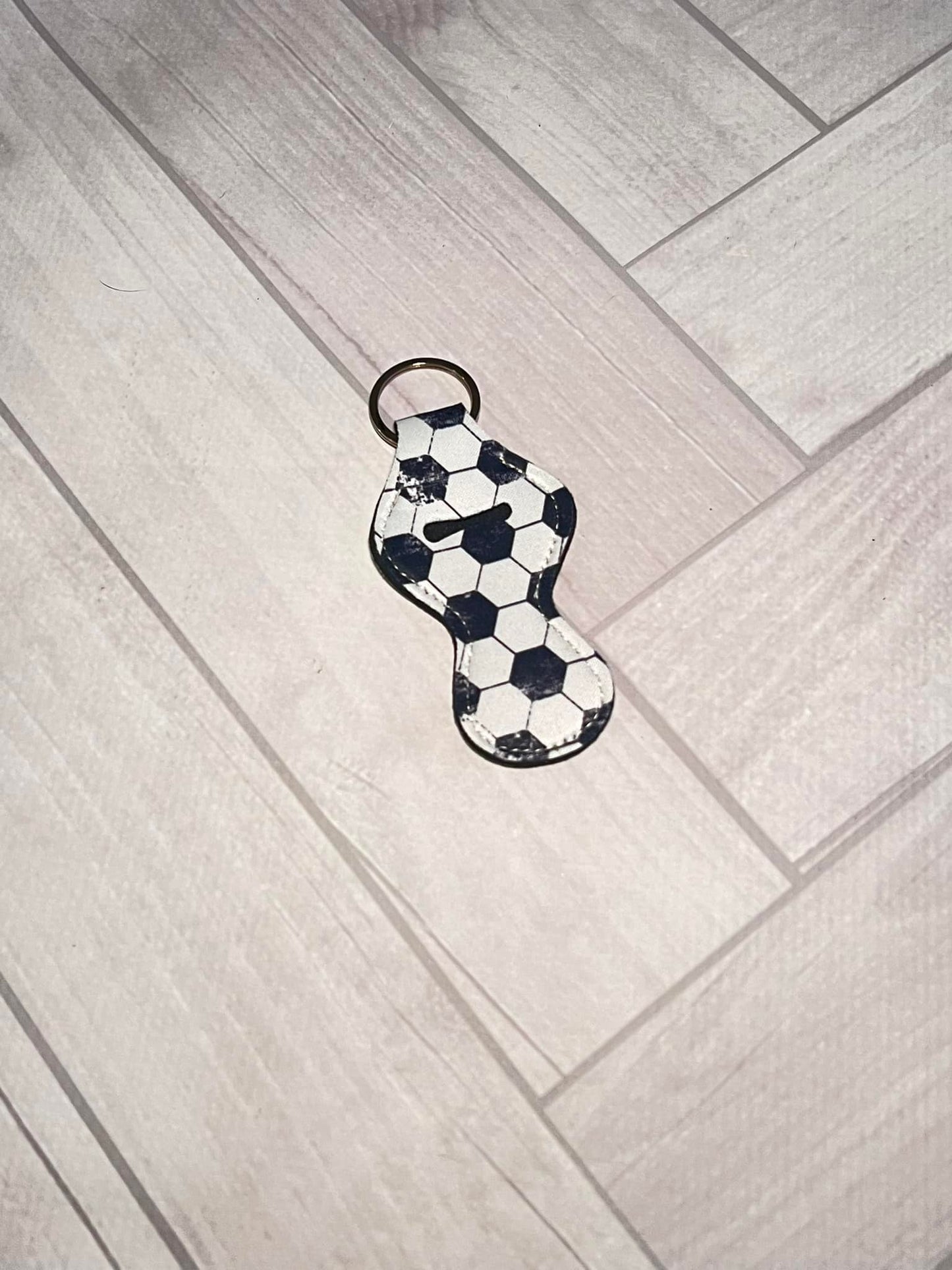 Soccer Lip Balm Keychain