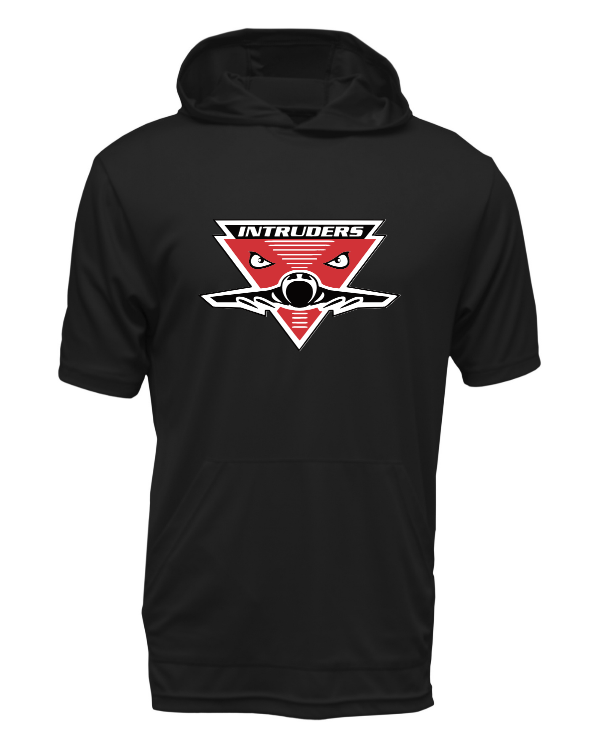 Intruders Plane Drifit Short Sleeve Hooded Shirt