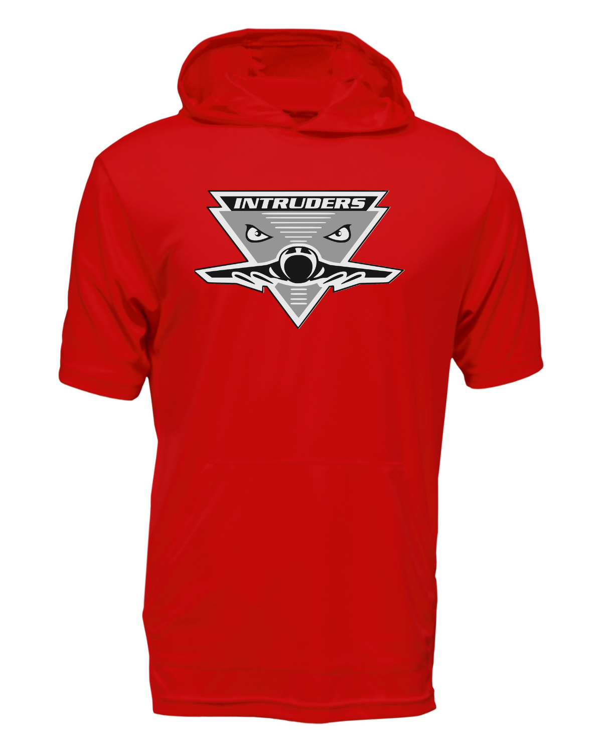 Intruders Plane Drifit Short Sleeve Hooded Shirt