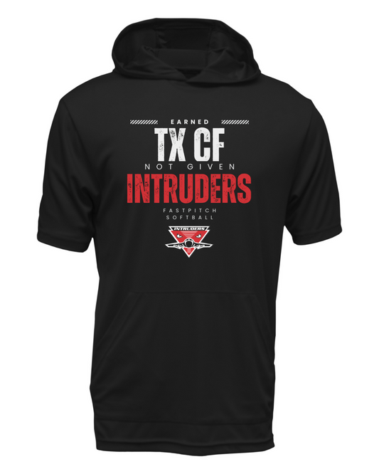 Earned Not Given Drifit Short Sleeve Hooded Shirt
