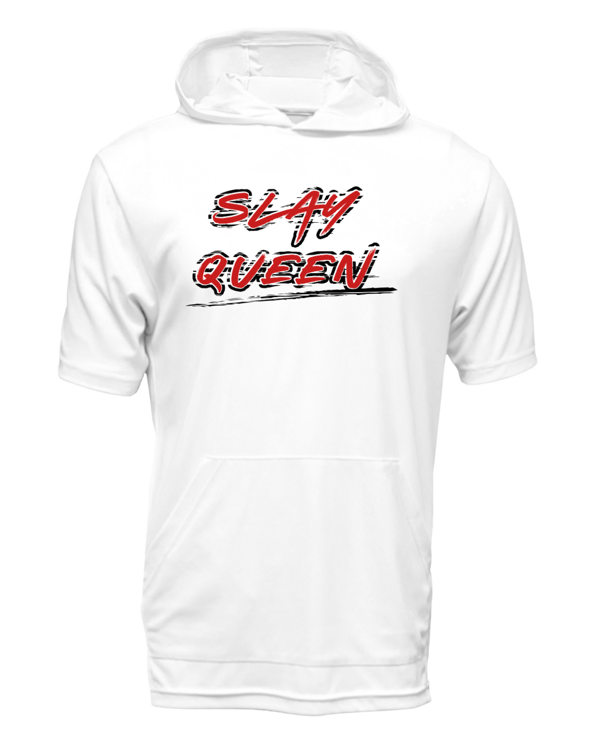Slay Queen Drifit Short Sleeve Hooded Shirt