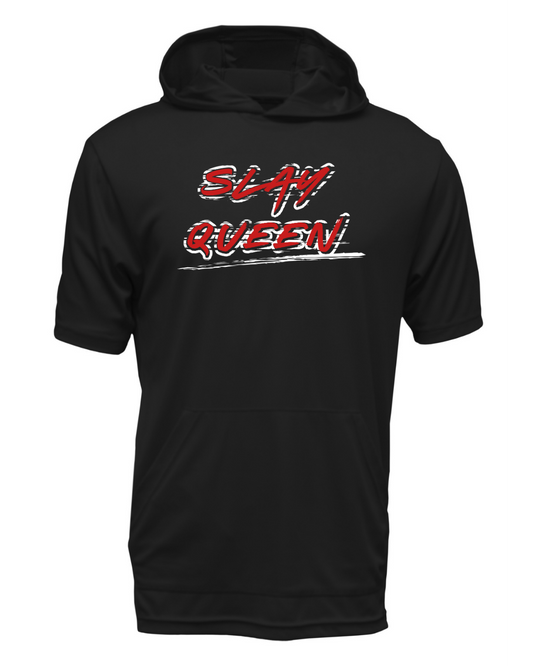 Slay Queen Drifit Short Sleeve Hooded Shirt