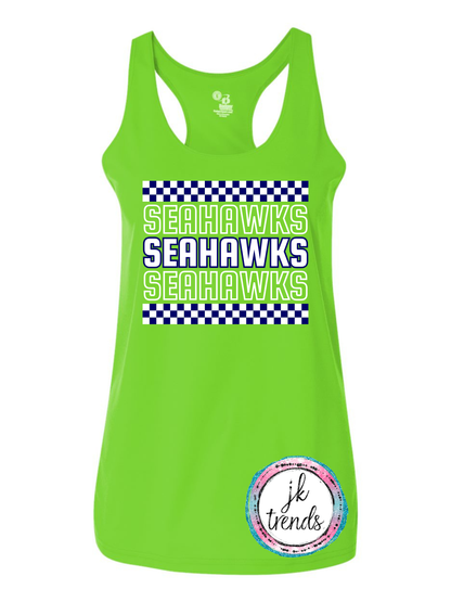 Seahawks Football Checker Tank