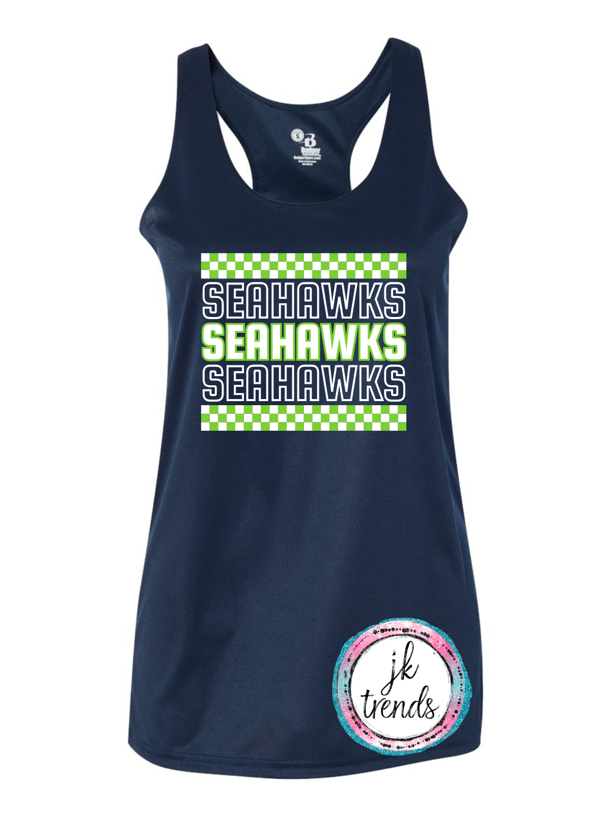 Seahawks Football Checker Tank