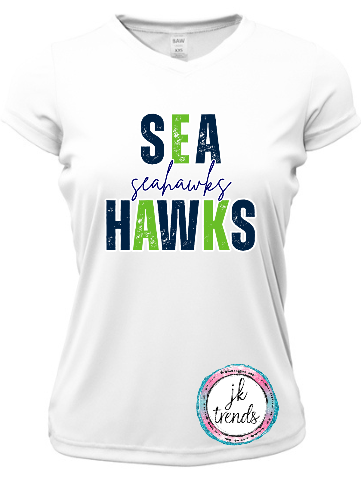 Seahawks Football Stacked Drifit Short Sleeve