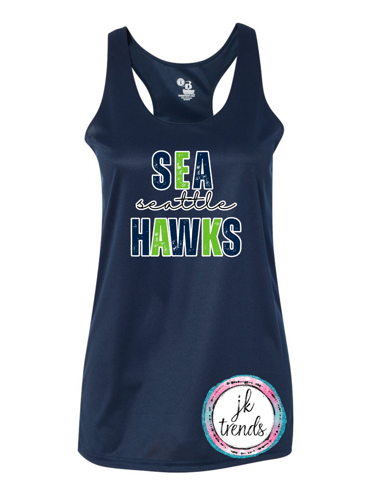 Seahawks Football Stacked Tank