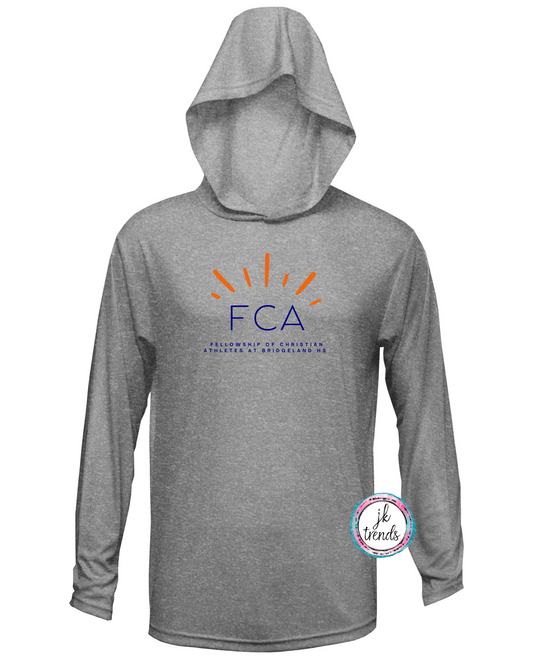 FCA Rise long sleeve dri-fit hood shirt