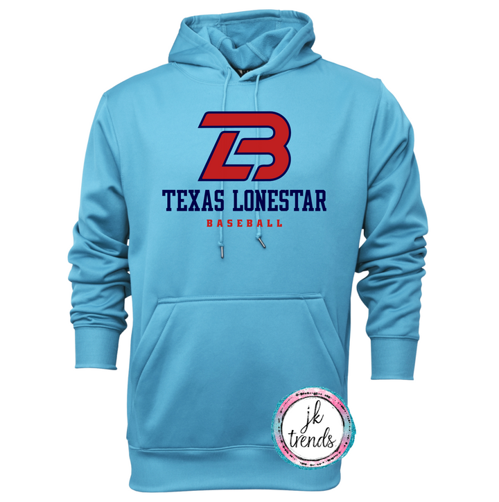 Texas Lonestar Baseball Stacked Performance Hoodie