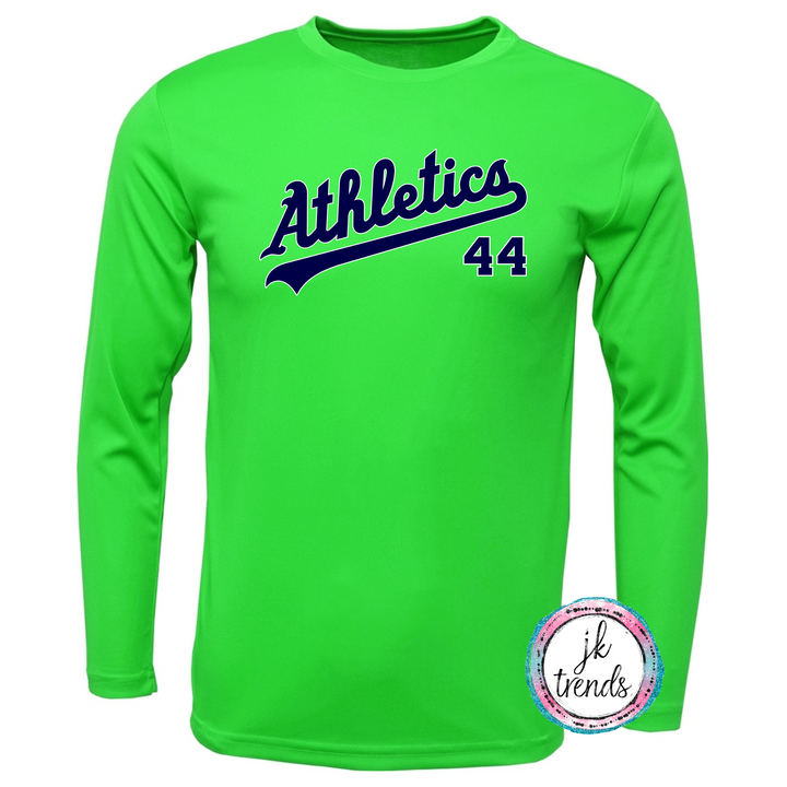 KTN Athletics Script Crew Dri-Fit Long Sleeve Shirt