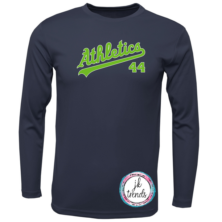 KTN Athletics Script Crew Dri-Fit Long Sleeve Shirt