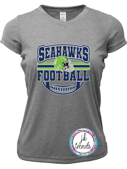 Seahawks Football Helmet Drifit Short Sleeve