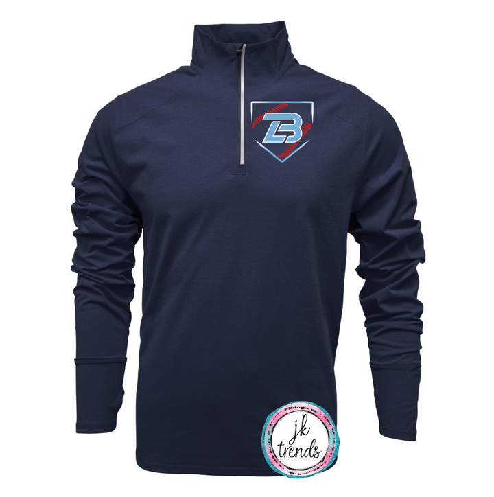 Lonestar TLB Baseball Home Plate Mens Quarter Zip