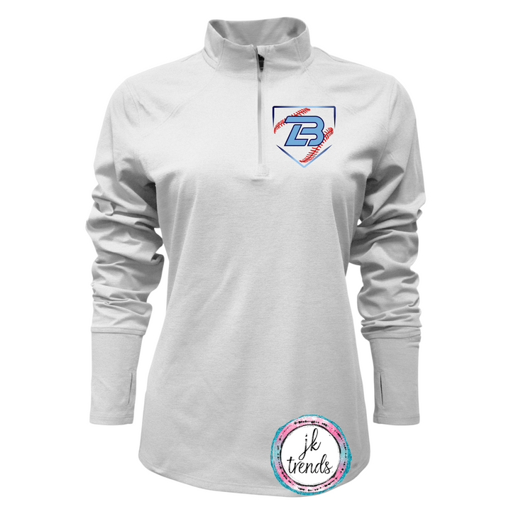 Lonestar TLB Baseball Home Plate Ladies Quarter Zip