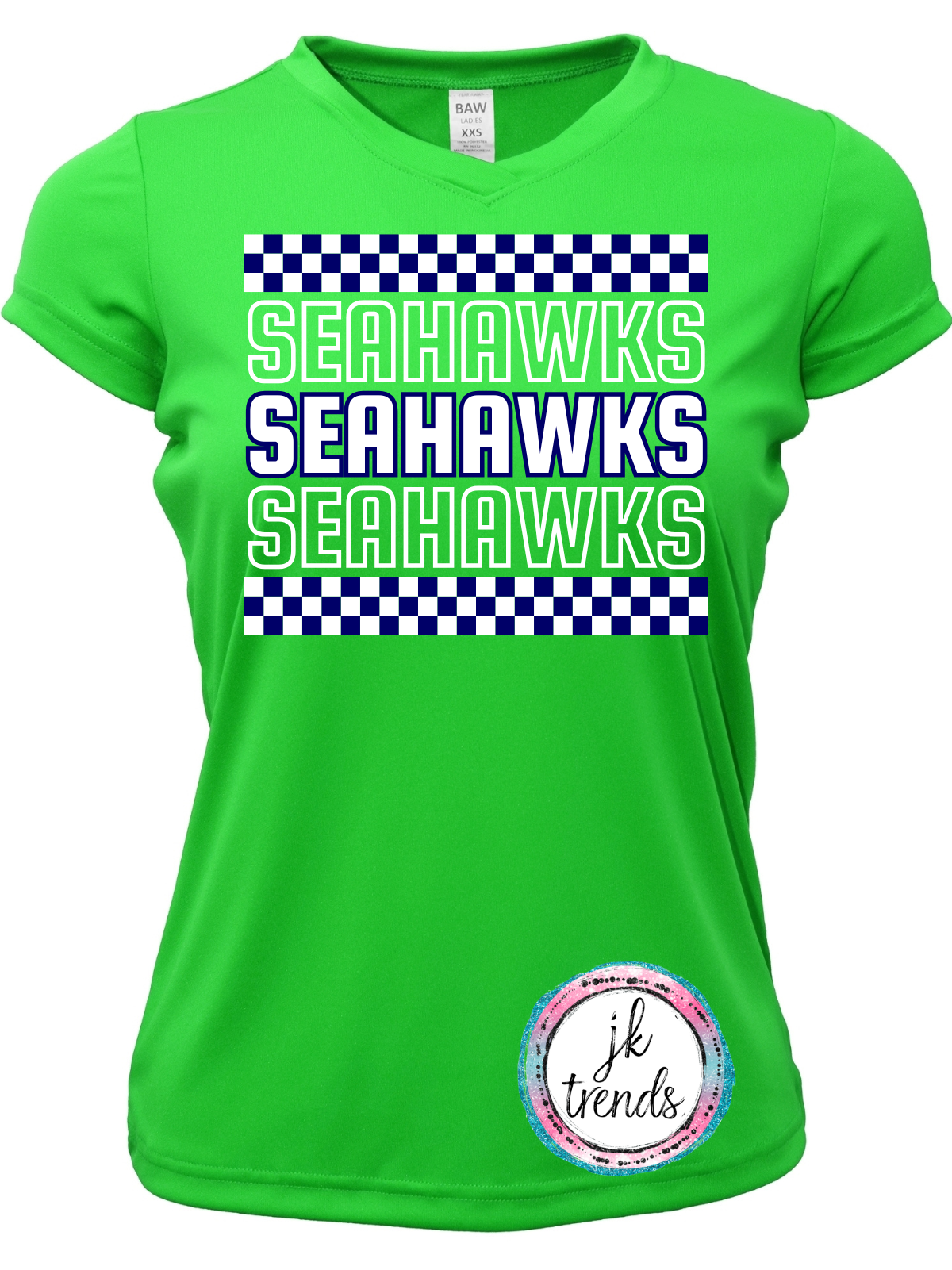 Seahawks Football Checker Drifit Shirt