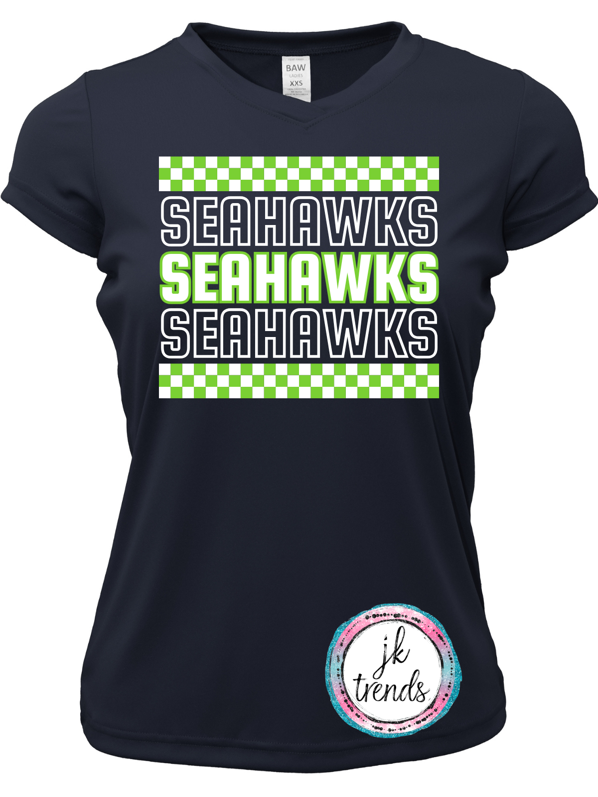 Seahawks Football Checker Drifit Shirt