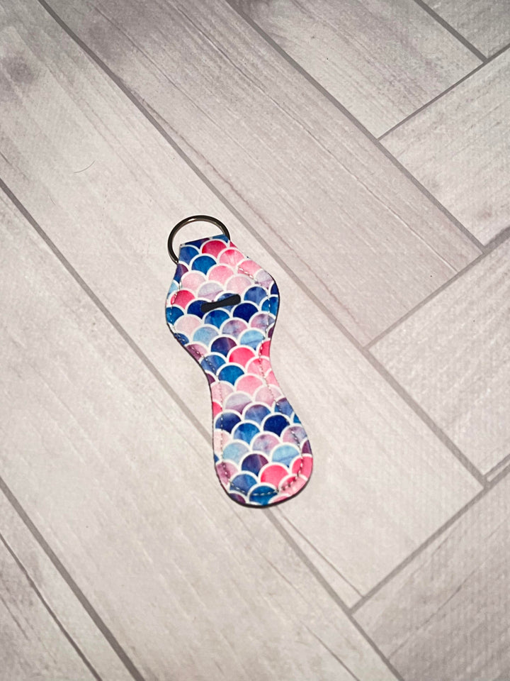 Neoprene Chapstick / Lip Gloss Key Chain