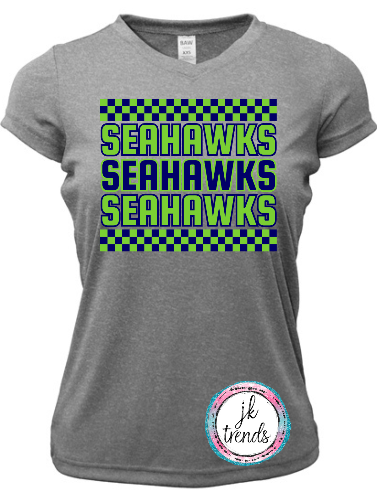 Seahawks Football Checker Drifit Shirt