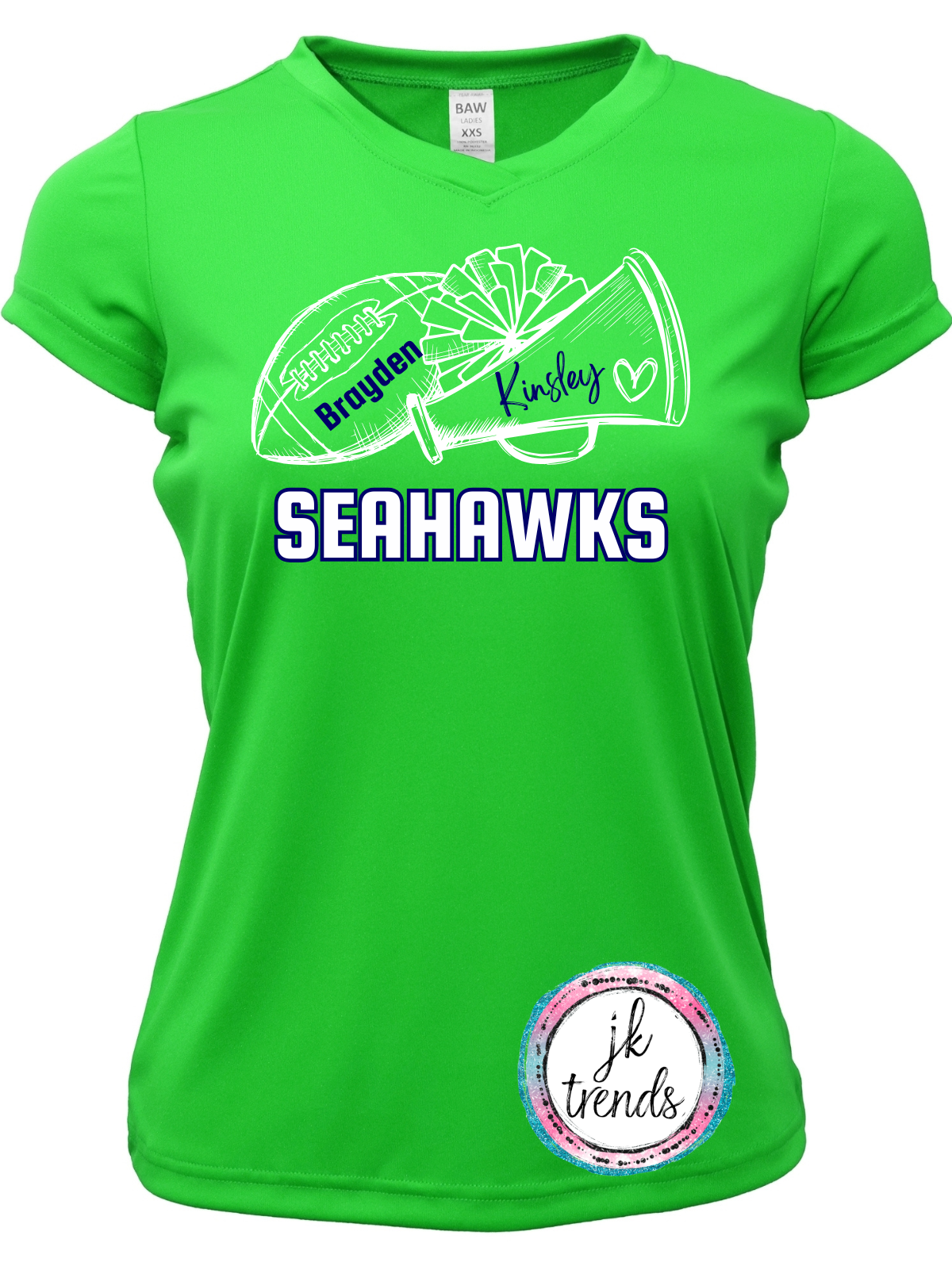 Seahawks Football Football & Cheer Drifit Short Sleeve