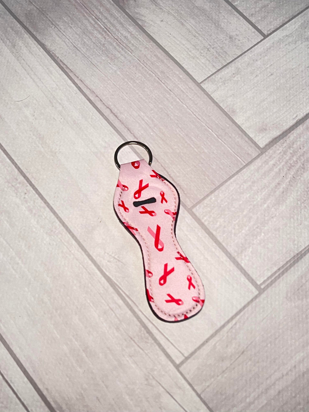 Neoprene Chapstick / Lip Gloss Key Chain