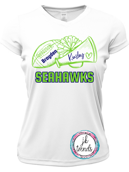 Seahawks Football Football & Cheer Drifit Short Sleeve