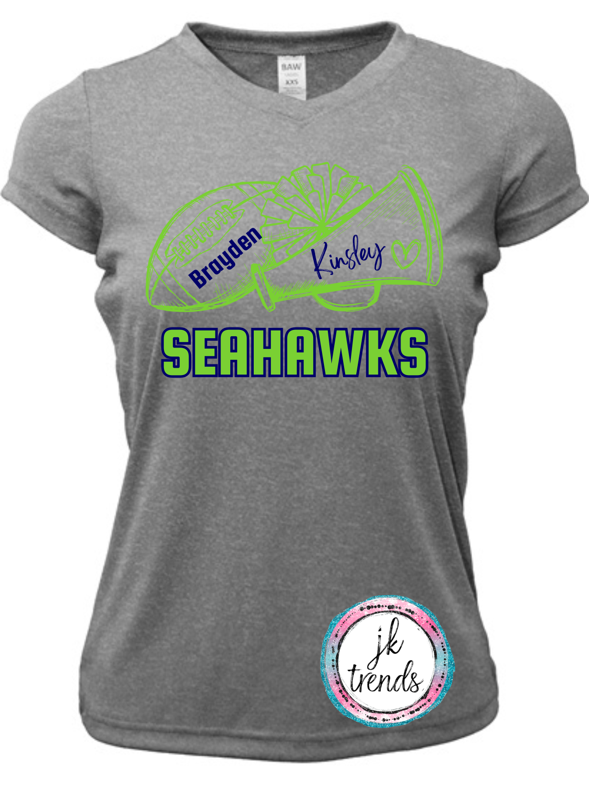 Seahawks Football Football & Cheer Drifit Short Sleeve