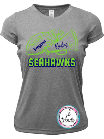 Seahawks Football Football & Cheer Drifit Short Sleeve