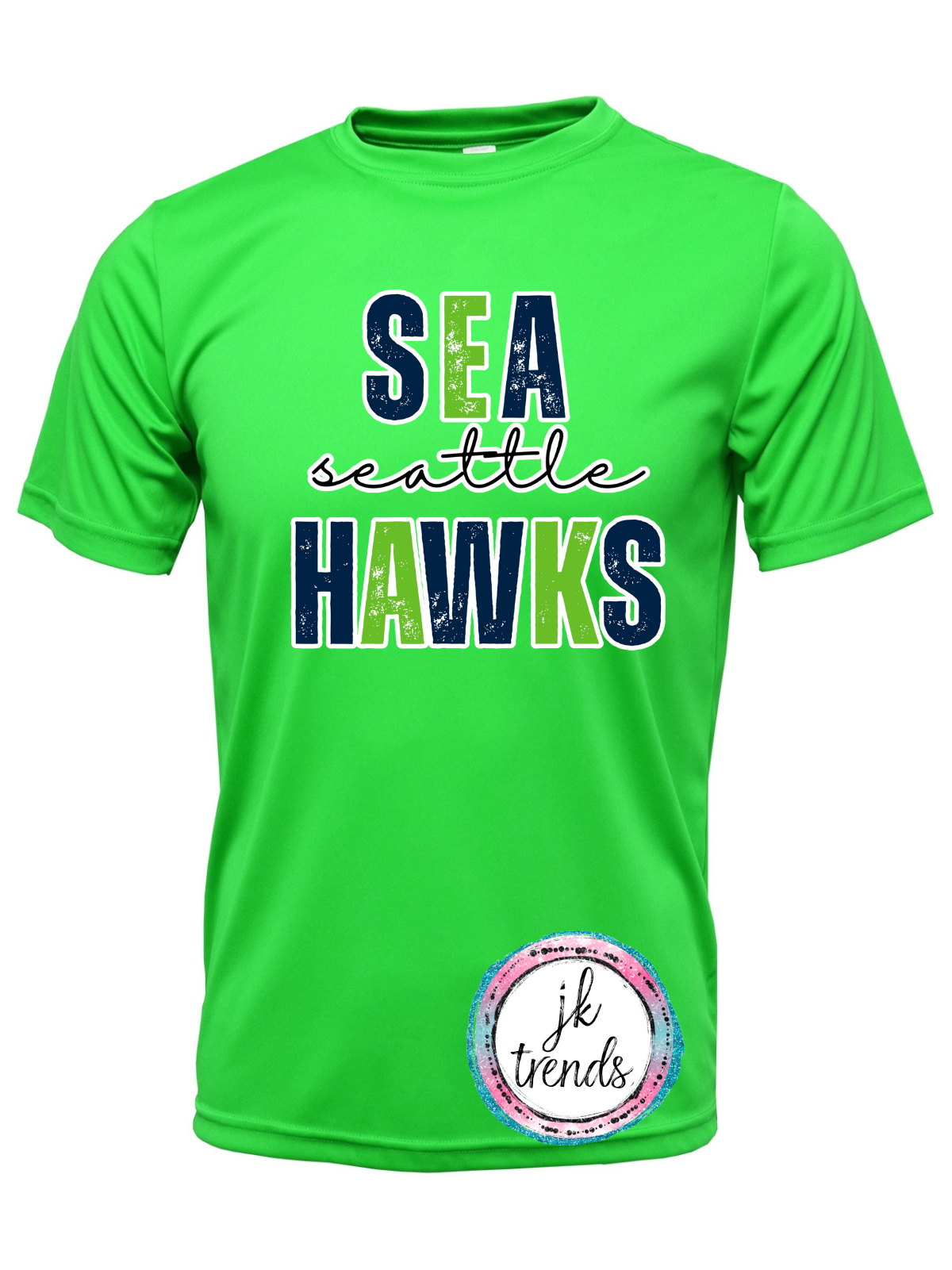 Seahawks Football Stacked Drifit Short Sleeve
