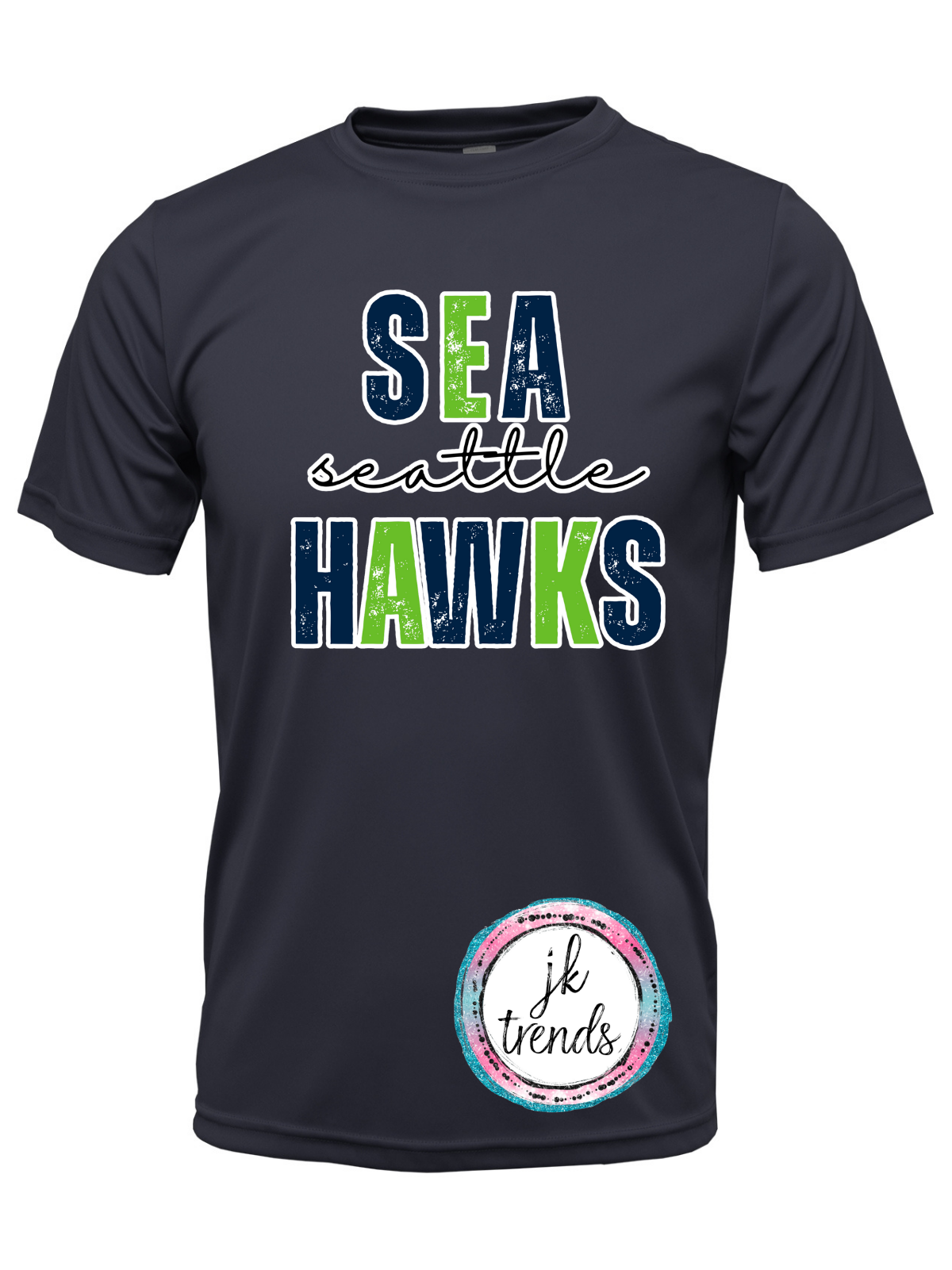 Seahawks Football Stacked Drifit Short Sleeve