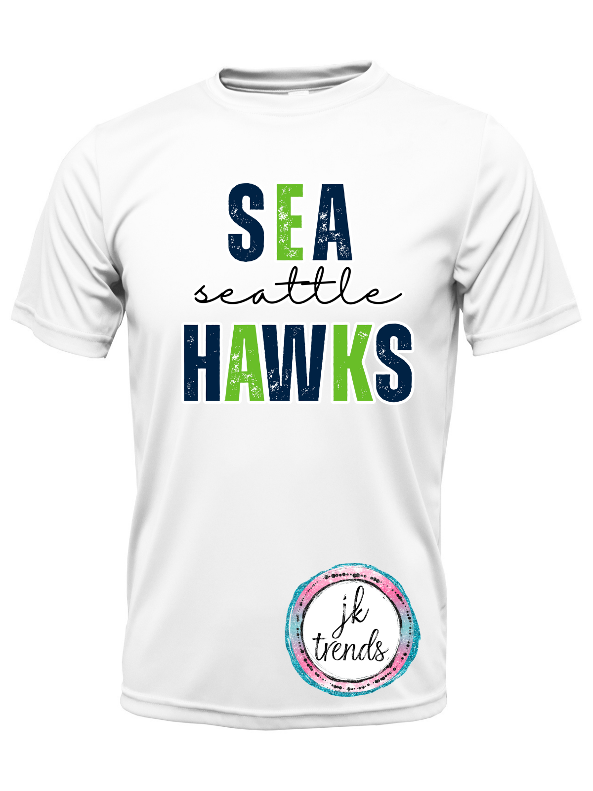 Seahawks Football Stacked Drifit Short Sleeve