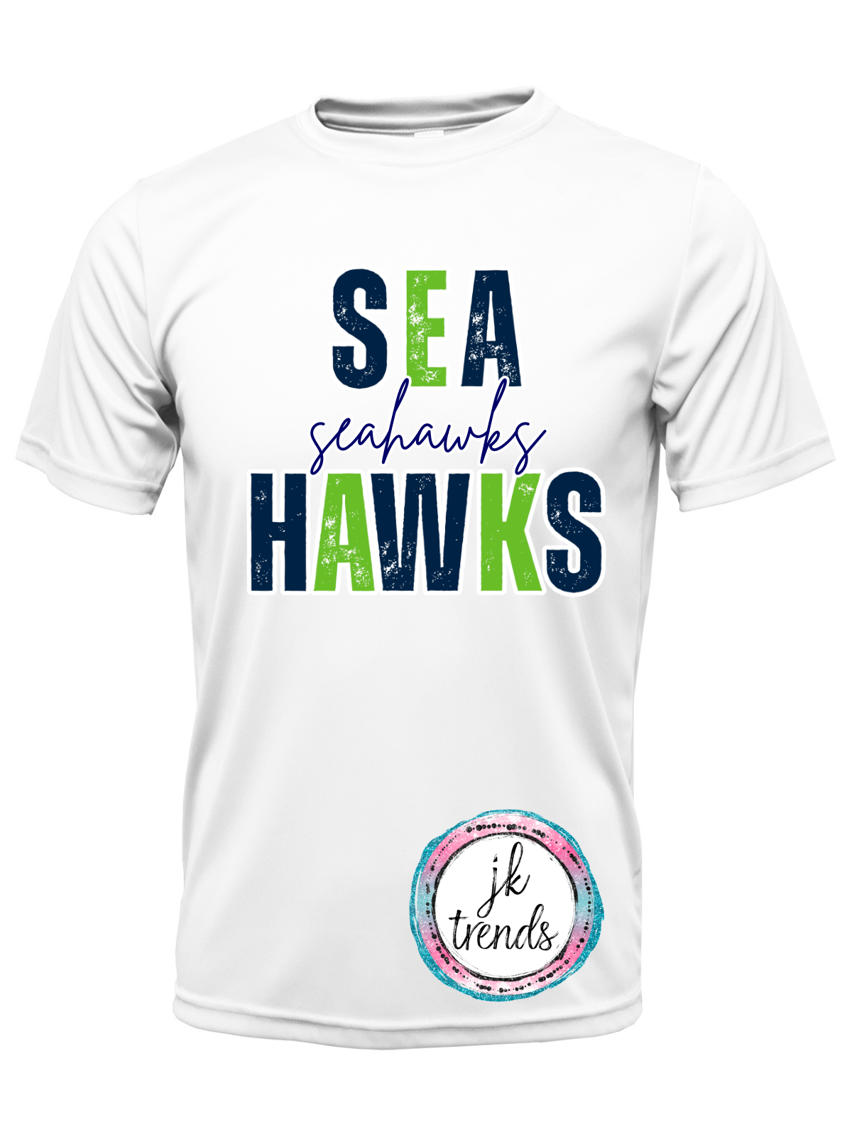 Seahawks Football Stacked Drifit Short Sleeve