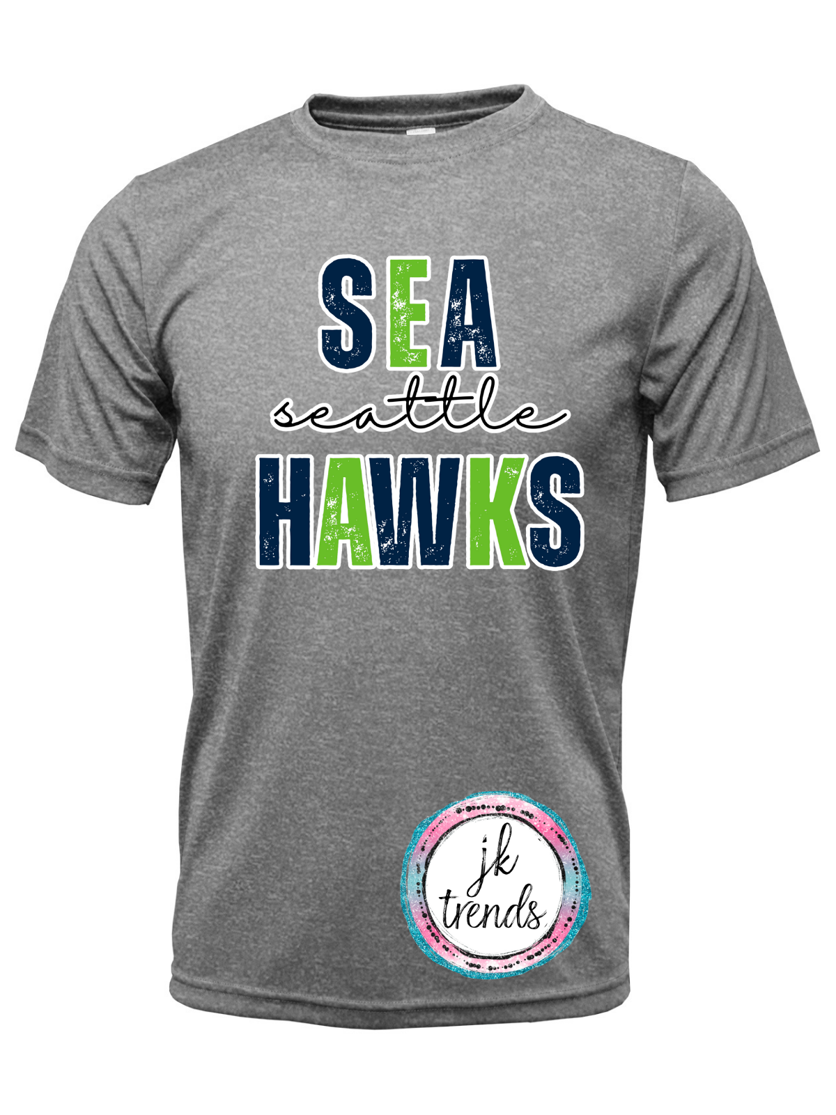 Seahawks Football Stacked Drifit Short Sleeve