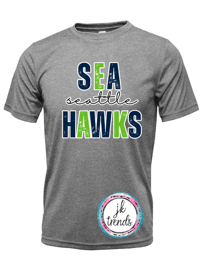 Seahawks Football Stacked Drifit Short Sleeve
