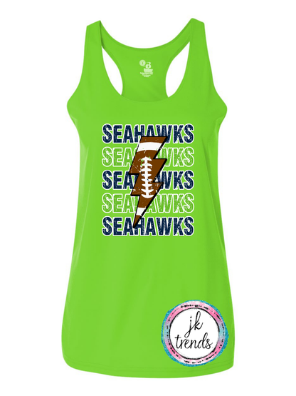 Seahawks Football Lightening Bolt Tank