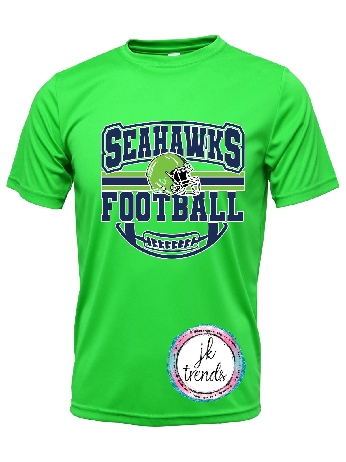 Seahawks Football Helmet Drifit Short Sleeve