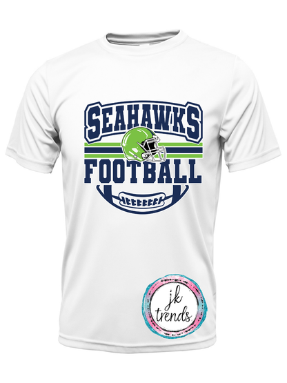 Seahawks Football Helmet Drifit Short Sleeve