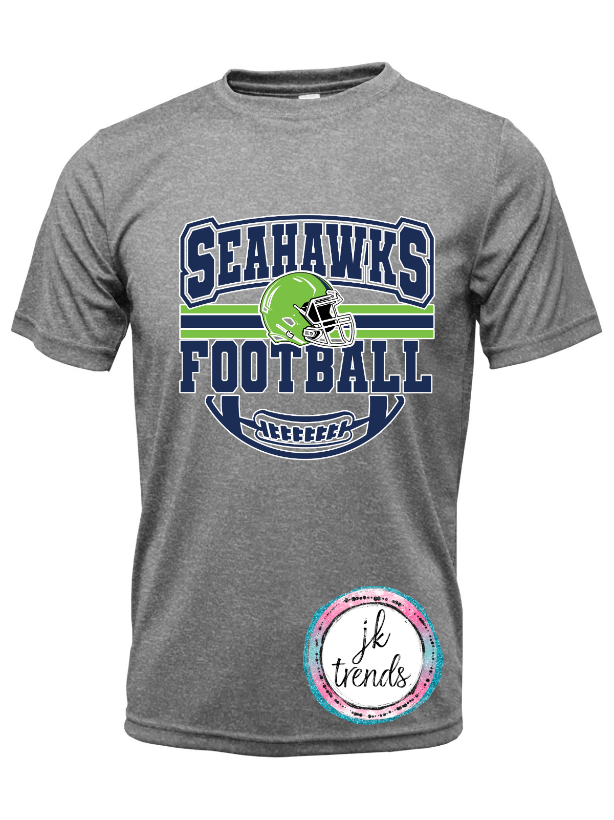 Seahawks Football Helmet Drifit Short Sleeve