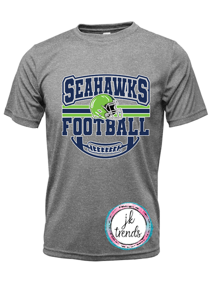 Seahawks Football Helmet Drifit Short Sleeve