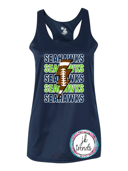 Seahawks Football Lightening Bolt Tank
