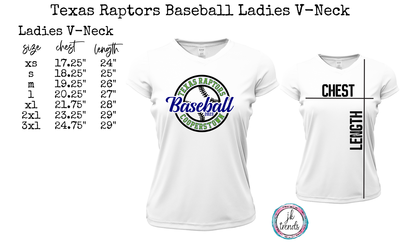 Texas Raptors Circle Baseball Shirt