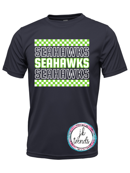 Seahawks Football Checker Drifit Shirt