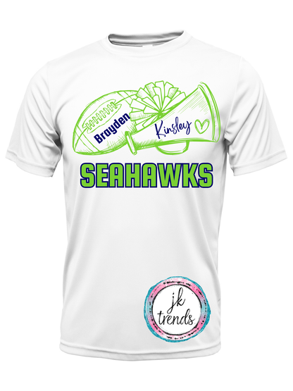 Seahawks Football Football & Cheer Drifit Short Sleeve