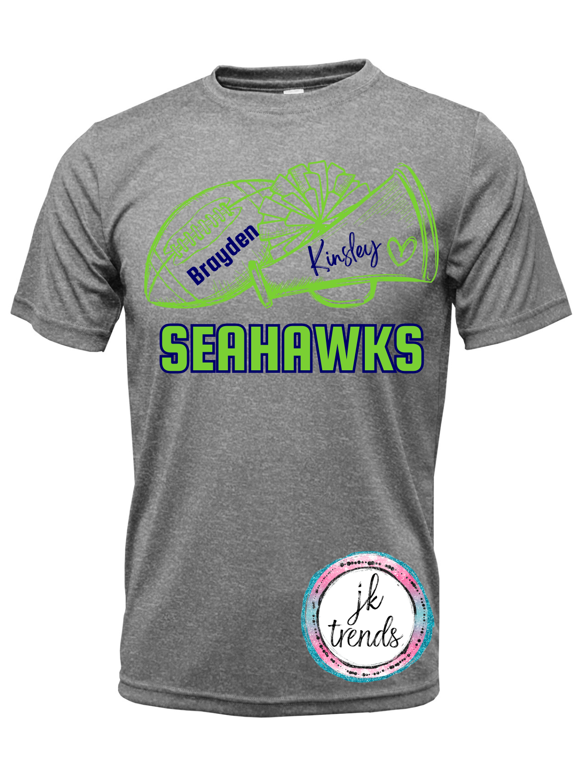 Seahawks Football Football & Cheer Drifit Short Sleeve