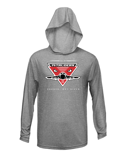 Intruders Plane Drifit Long Sleeve Hooded Shirt