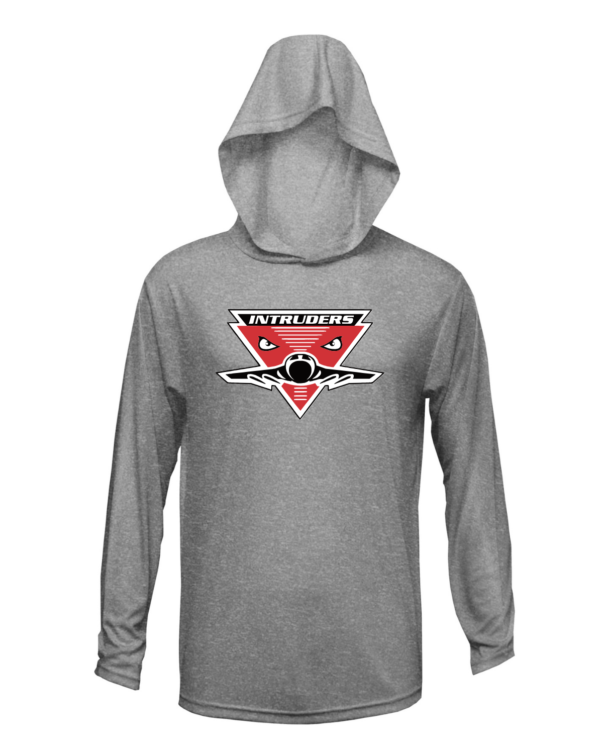 Intruders Plane Drifit Long Sleeve Hooded Shirt