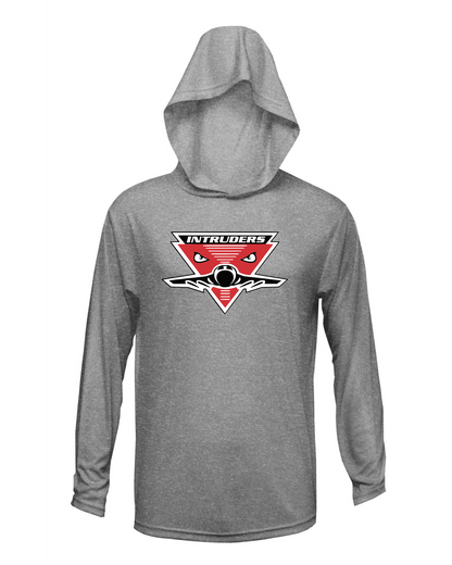 Intruders Plane Drifit Long Sleeve Hooded Shirt
